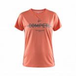 Dámské triko Craft Eaze Logo Mesh tmavě oranžová